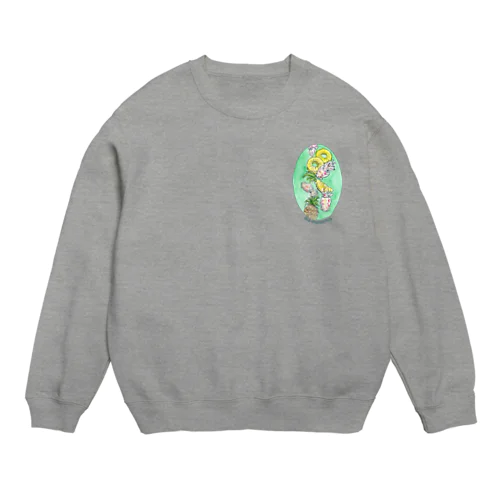 イカパイナポー=Ika&Pineapple Crew Neck Sweatshirt