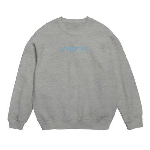 .work ブラック Crew Neck Sweatshirt