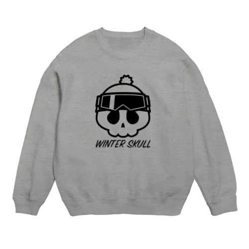 ウィンタースカル ゴーグルドクロ ブラック Crew Neck Sweatshirt