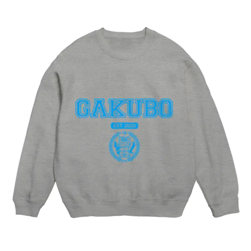 学歴の暴力 カレッジ-03-LIGHT BLUE Crew Neck Sweatshirt