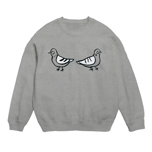 ドバトとキジバト Crew Neck Sweatshirt