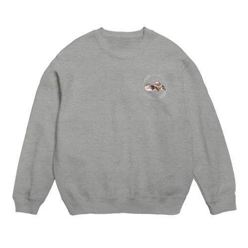 オシドリさん夫婦 Crew Neck Sweatshirt