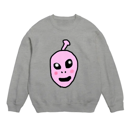 笑う宇宙人 Crew Neck Sweatshirt