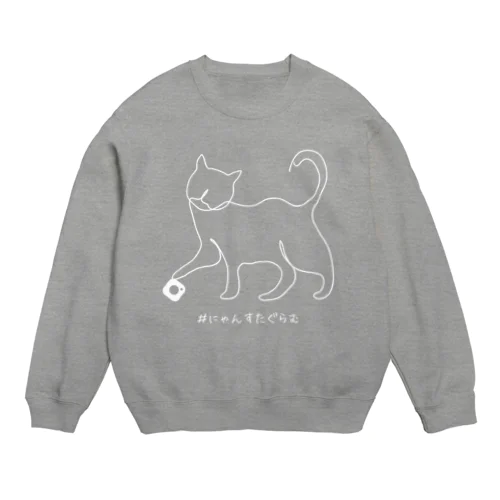 #にゃんすたぐらむ🐾WH  Crew Neck Sweatshirt