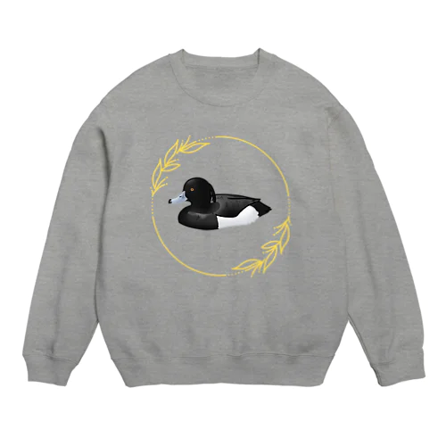 キンクロハジロさん Crew Neck Sweatshirt