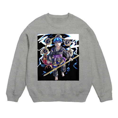 うちの雷様は紫帯　 Crew Neck Sweatshirt