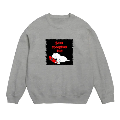 寝落ち猫 Crew Neck Sweatshirt