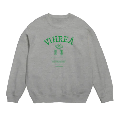 緑の猫 Crew Neck Sweatshirt