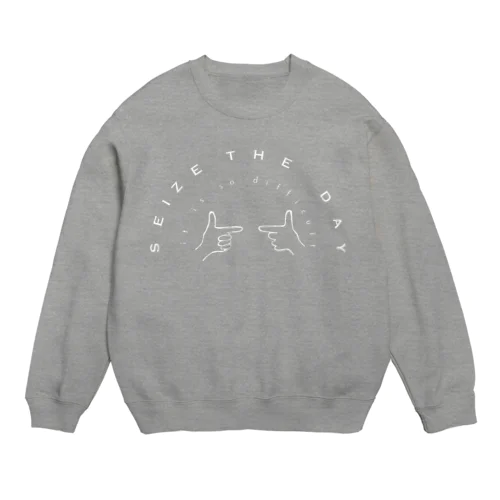 SEIZE THE DAY アーチ Crew Neck Sweatshirt