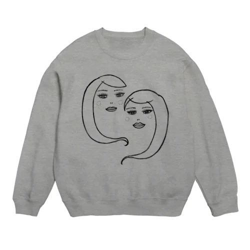 ツインちゃん Crew Neck Sweatshirt