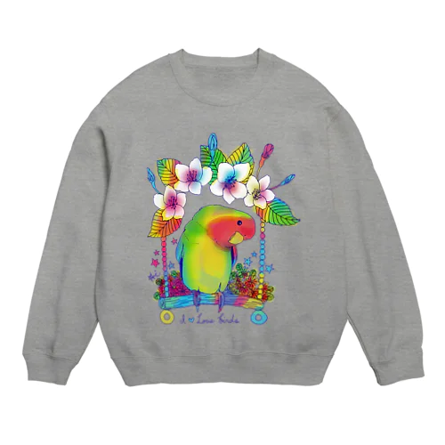 Love bird & Sakura Crew Neck Sweatshirt