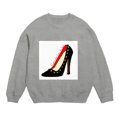 Fashionable from the feet Crew Neck Sweatshirt