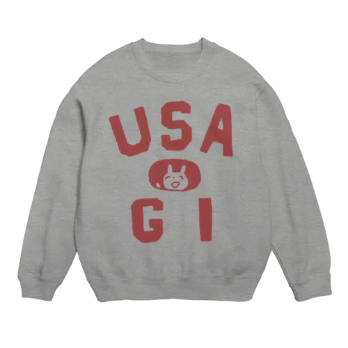 USA 赤 Crew Neck Sweatshirt