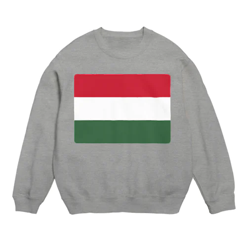 ハンガリーの国旗 Crew Neck Sweatshirt