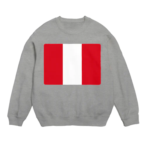 ペルーの国旗 Crew Neck Sweatshirt