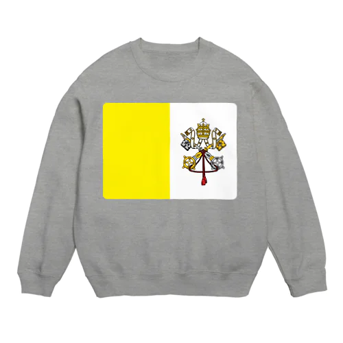 バチカンの国旗 Crew Neck Sweatshirt