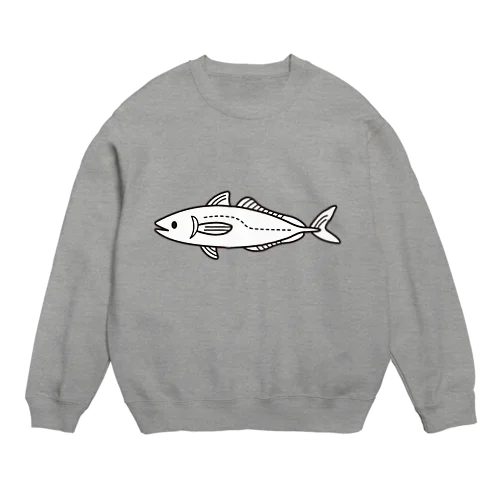 ぼんやりアジ Crew Neck Sweatshirt