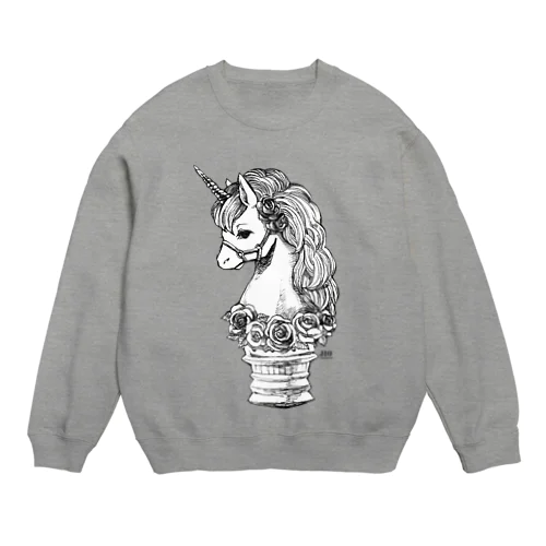 薔薇のユニコーン Crew Neck Sweatshirt