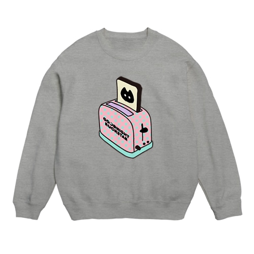 Panic Junkie×GOODNIGHT ROCKSTAR　トースター Crew Neck Sweatshirt