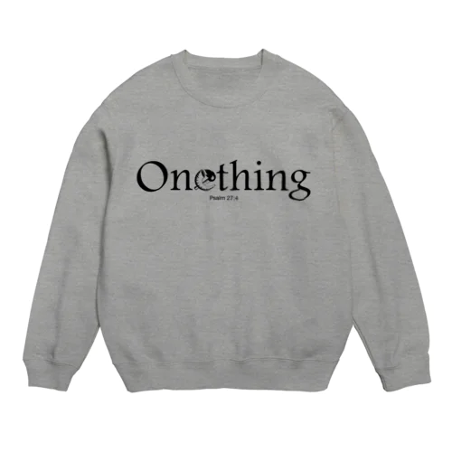 Onething（黒） Crew Neck Sweatshirt