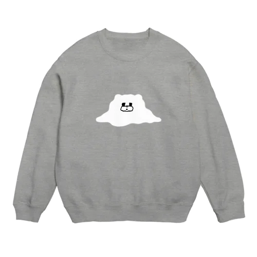 とけくま（白塗り） Crew Neck Sweatshirt