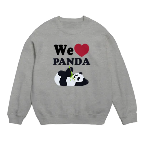 we love パンダ Crew Neck Sweatshirt