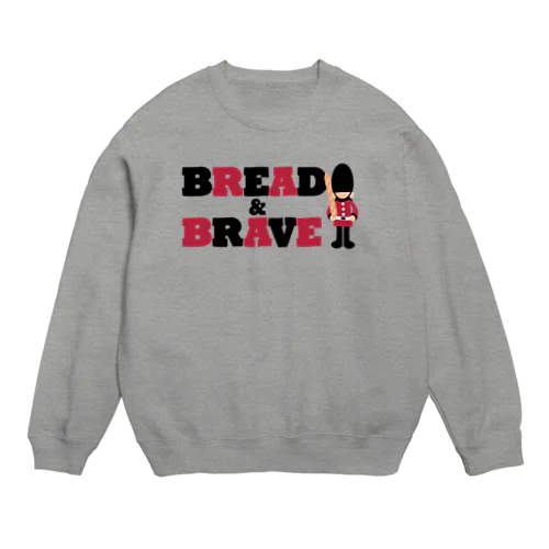 パンと衛兵とロゴ Crew Neck Sweatshirt