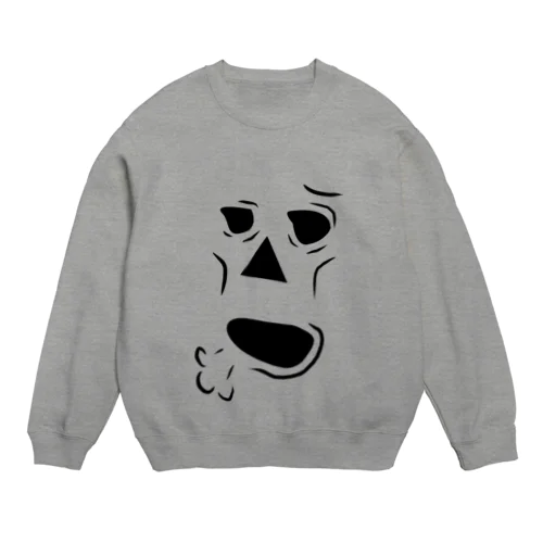 疲れたガイコツ Crew Neck Sweatshirt