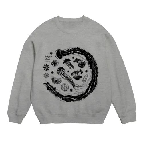 Jellyfish planet（クラゲの惑星） Crew Neck Sweatshirt