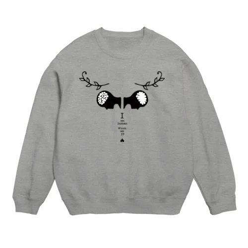 I am human.　Goat ver  ♡『このアイテムについて』のメッセージをチェック Crew Neck Sweatshirt