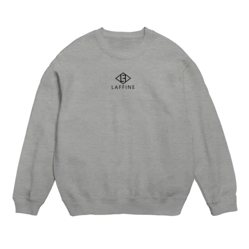 LAFFINE①black Crew Neck Sweatshirt