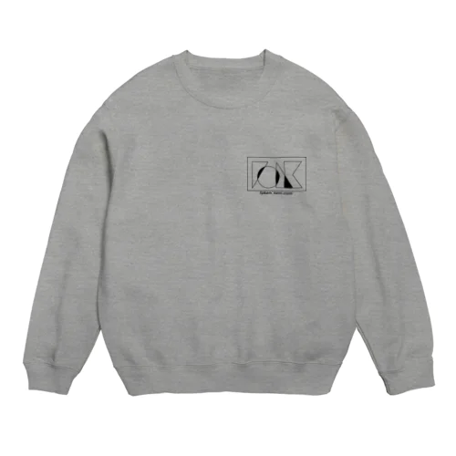 フォー研　黒文字 Crew Neck Sweatshirt