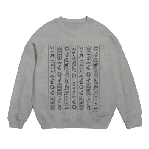 日本ヒエログリフ Crew Neck Sweatshirt