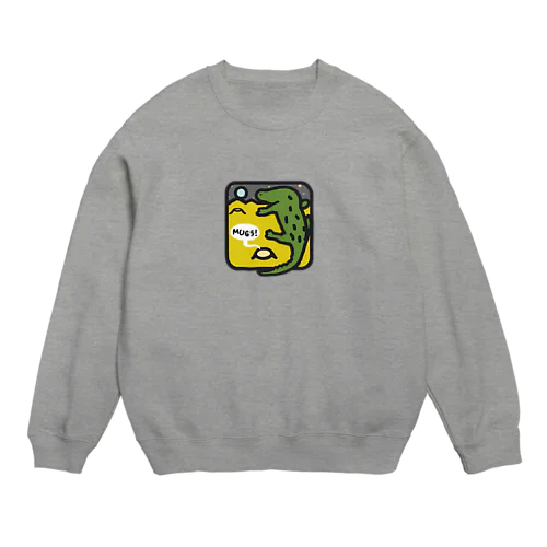月面のアリゲーター Crew Neck Sweatshirt