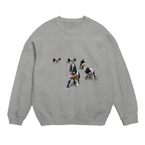 park a holic bostonterrier Crew Neck Sweatshirt