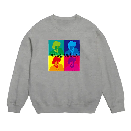 Man of the hat Crew Neck Sweatshirt