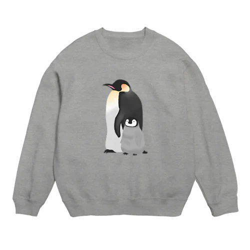 皇帝ペンギン親子 Crew Neck Sweatshirt