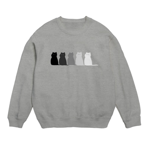 猫の集会 Crew Neck Sweatshirt