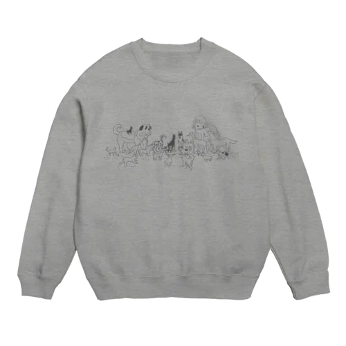 犬の集会 Crew Neck Sweatshirt