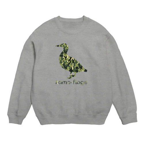 鴨フラージュ Crew Neck Sweatshirt