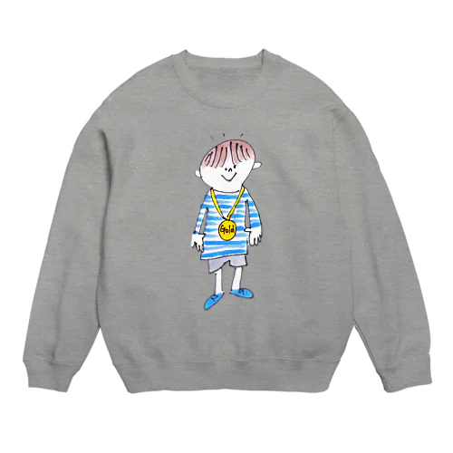 ぼくの金メダル Crew Neck Sweatshirt