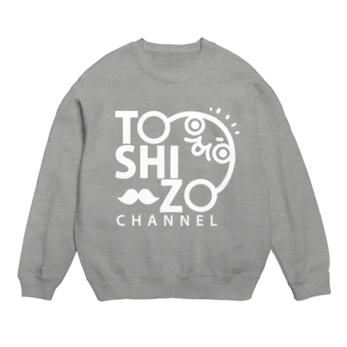 トシゾーチャンネル（白抜き） Crew Neck Sweatshirt