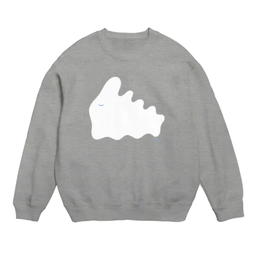 ふしぎないきもの　しろ Crew Neck Sweatshirt