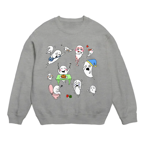 おばけの日常 Crew Neck Sweatshirt