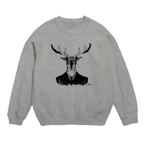 「鹿」　スウェット Crew Neck Sweatshirt