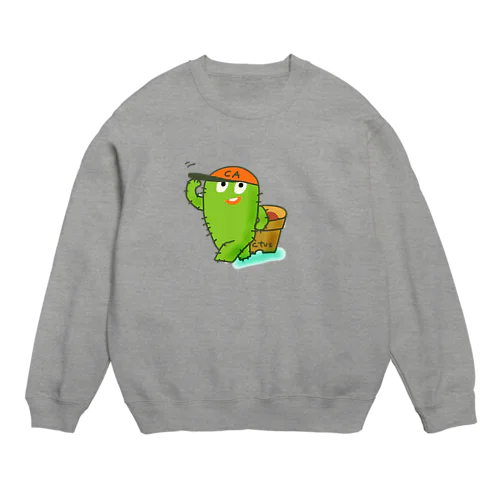 はじめまして！サボくんです。 Crew Neck Sweatshirt