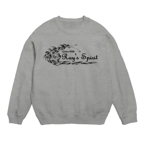 Ray's Spirit Logo ⑨（BLACK） Crew Neck Sweatshirt