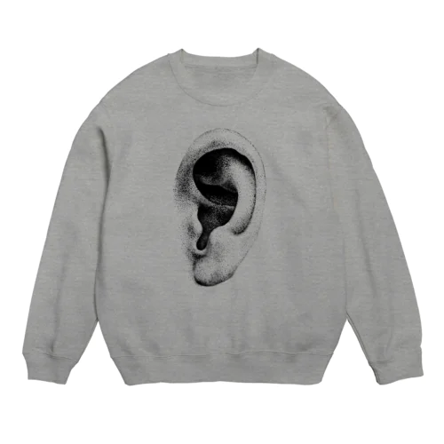 耳(black) Crew Neck Sweatshirt