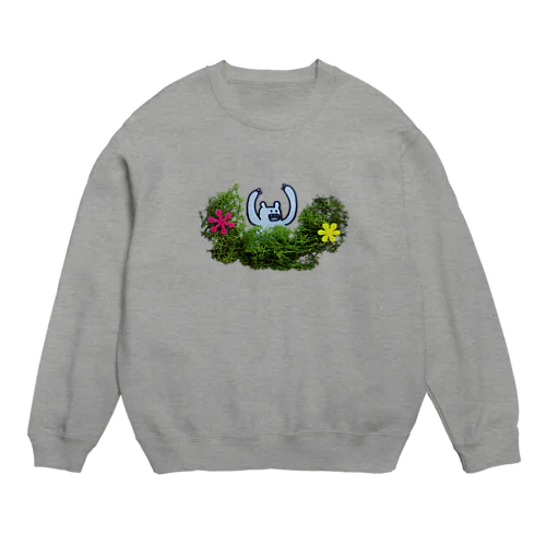 おなかをすかせてやってきたくま Crew Neck Sweatshirt