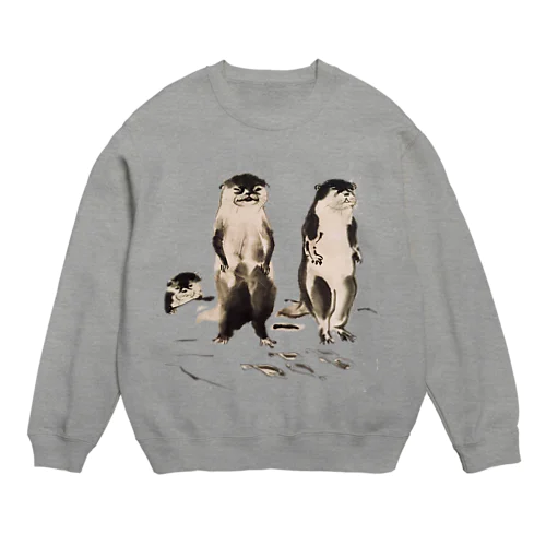 カワウソの一味 Crew Neck Sweatshirt